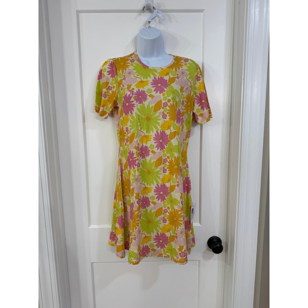ASOS DESIGN mini tea dress in retro floral print size‎ 8